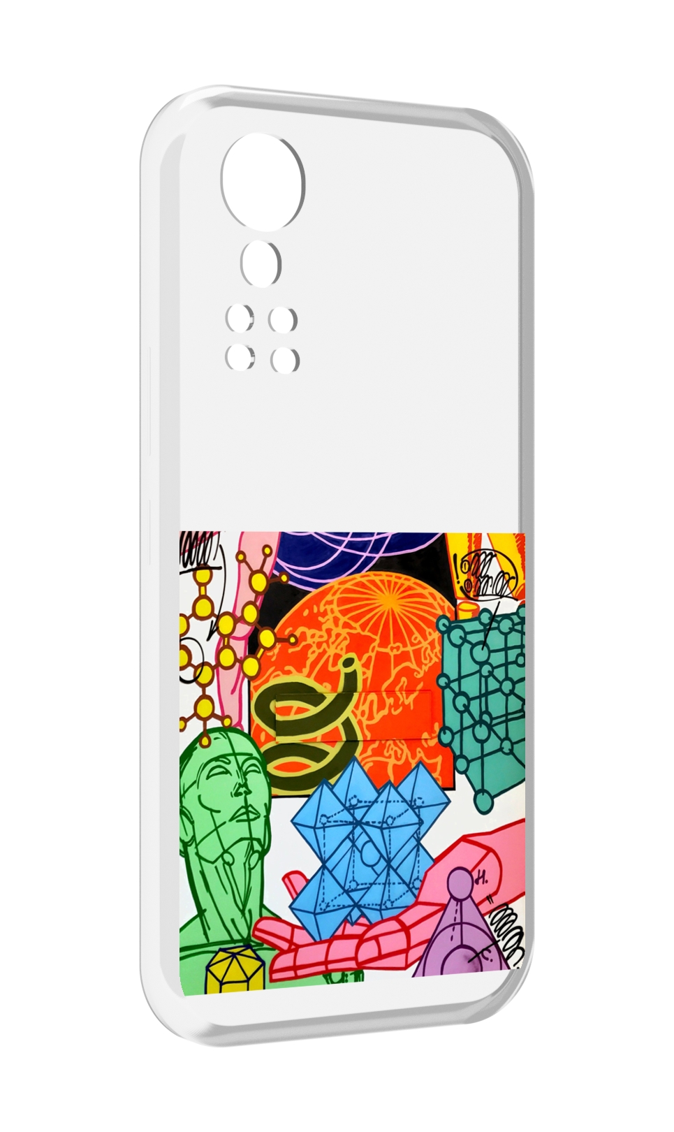 Чехол MyPads физика-химия для ZTE Axon 30 5G / Axon 30S