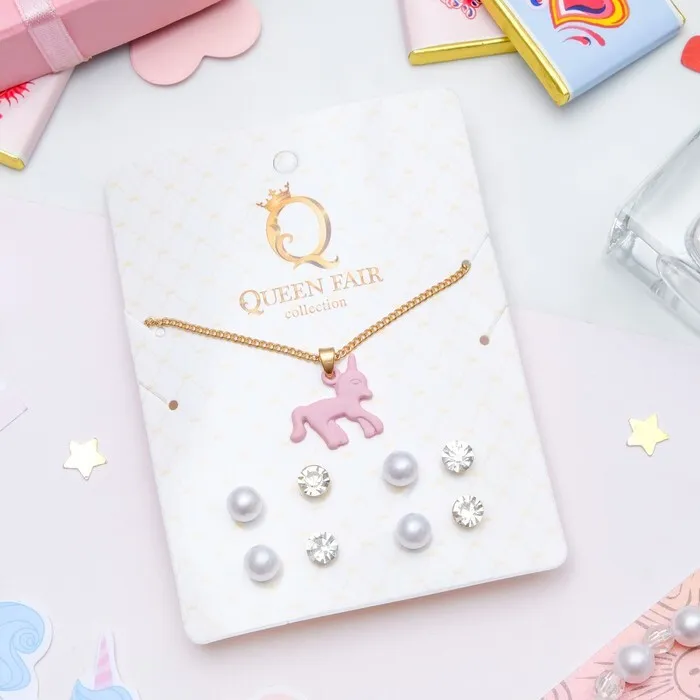 

Колье+серьги из бижутерного сплава Queen Fair 3780837