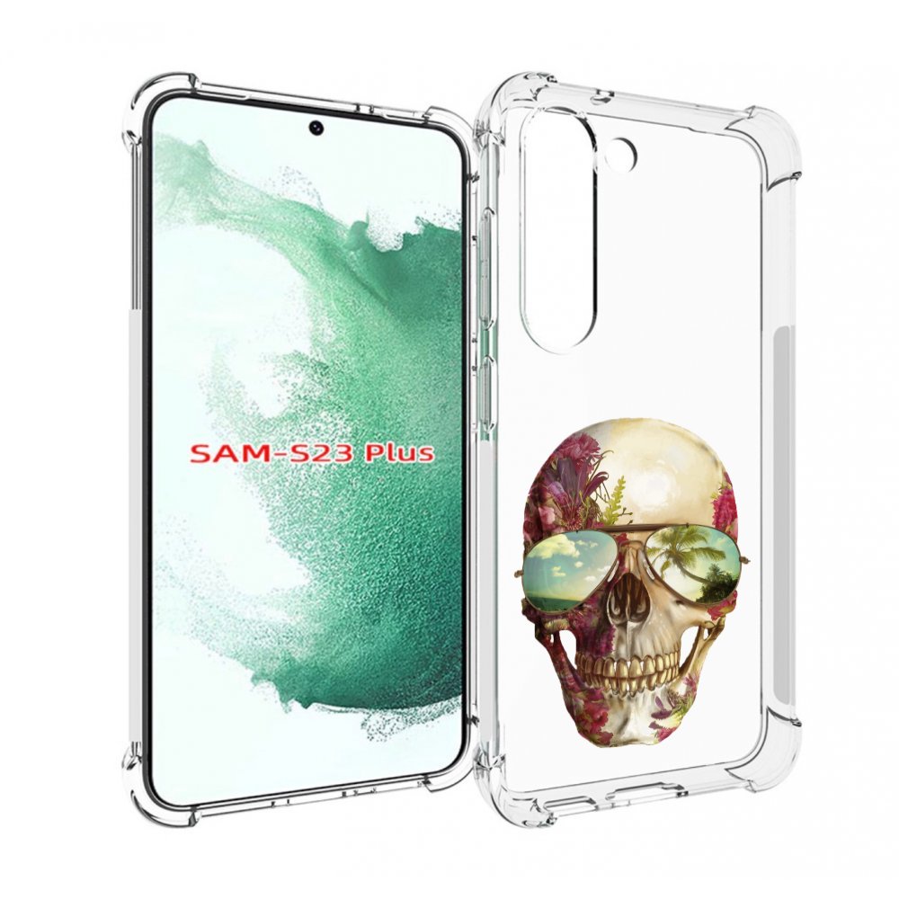 

Чехол MyPads Череп с очками для Samsung Galaxy S23 Plus +, Прозрачный, Tocco