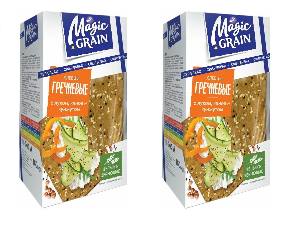 Хлебцы Magic Grain Гречневые, 160 г х 2 шт