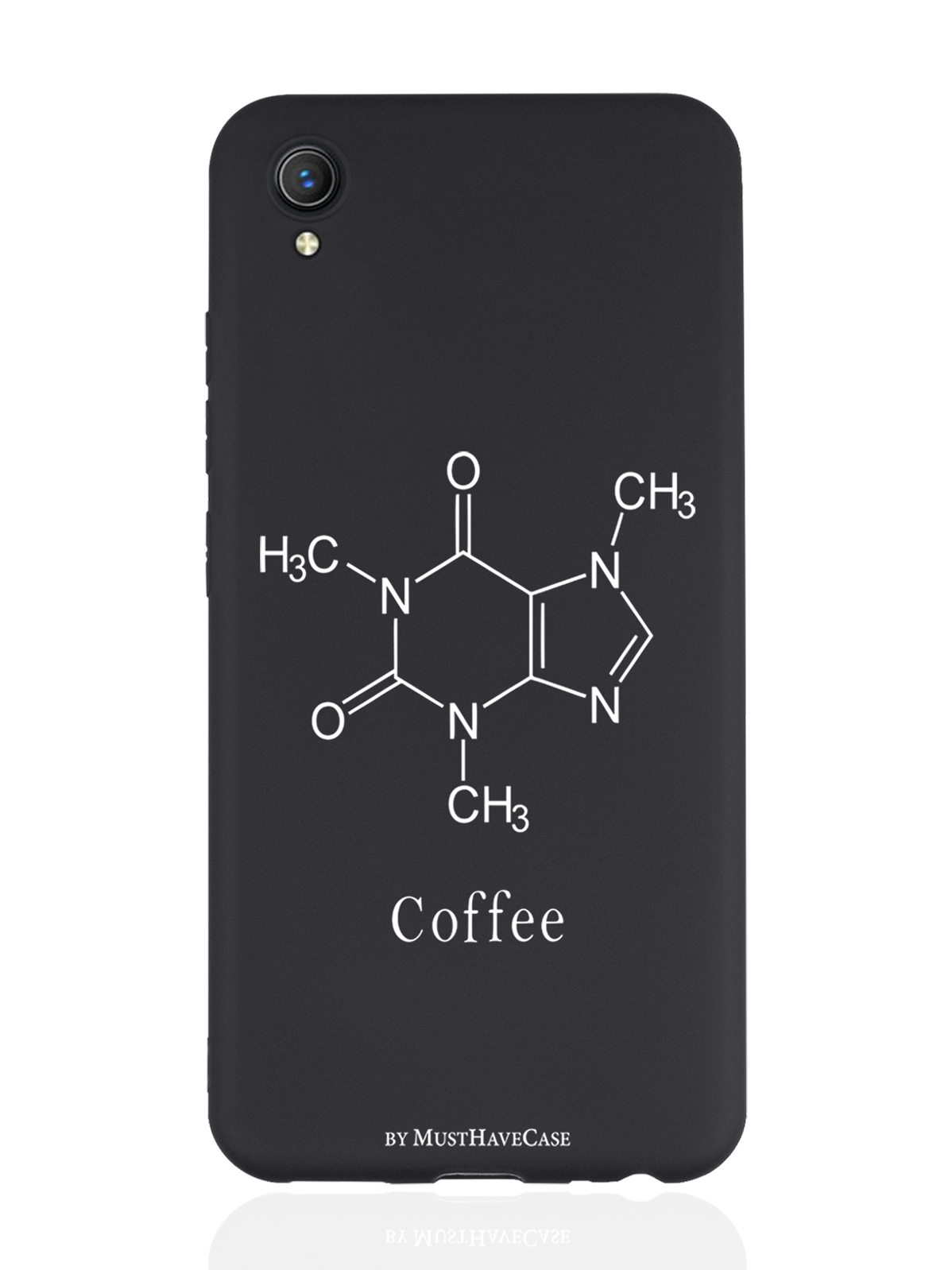 

Чехол MustHaveCase для Vivo Y1S/Y91C Молекула кофе черный, Черный;белый