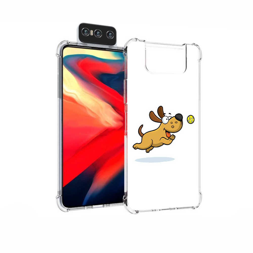 

Чехол MyPads Tocco для Asus Zenfone 7 (ZS670KS) пёсик, Прозрачный, Tocco