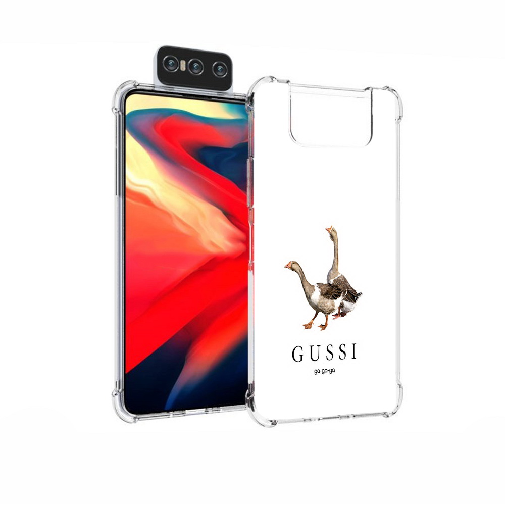 

Чехол MyPads Tocco для Asus Zenfone 7 (ZS670KS) Гусси бренд, Прозрачный, Tocco