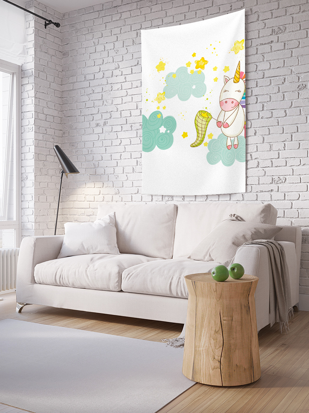 

Вертикальное фотопанно на стену JoyArty Единорог ловит звезды 150x200 см, Единорог ловит звезды