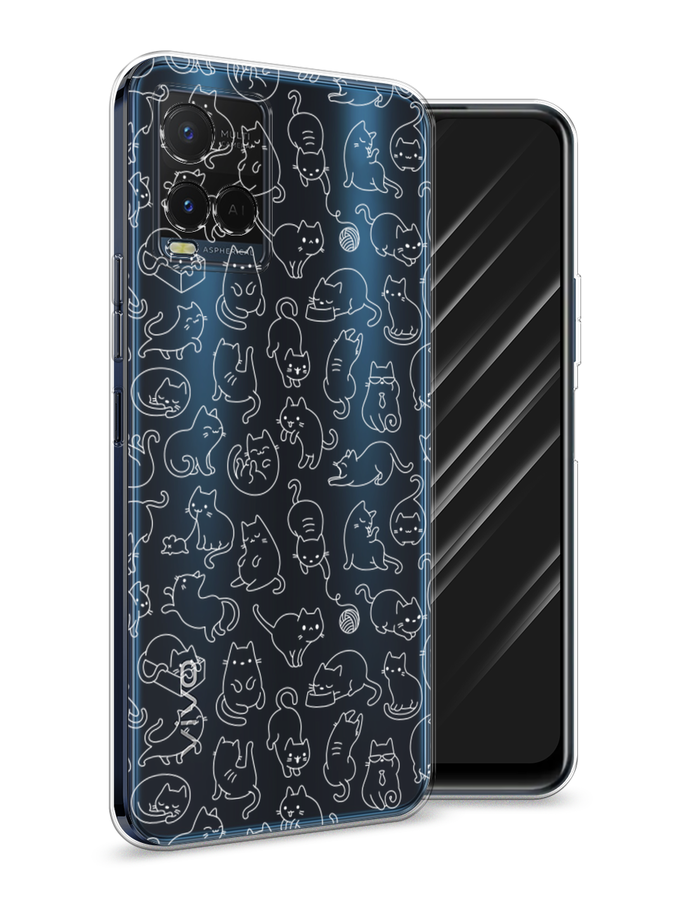 

Чехол Awog на Vivo Y21e "Шкодливые котики", Разноцветный, 266350-2