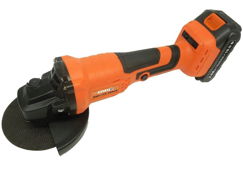 

Машина угловая шлифовальная СПЕЦ-3442 БШУ-125-18Ли/Б Шлифмашина угловая аккумуляторная