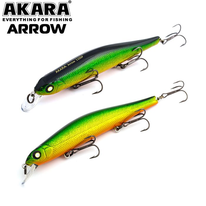 

Воблер Akara Arrow 110SP 17 гр 3/5 oz 4,3 in A84, Разноцветный, Arrow