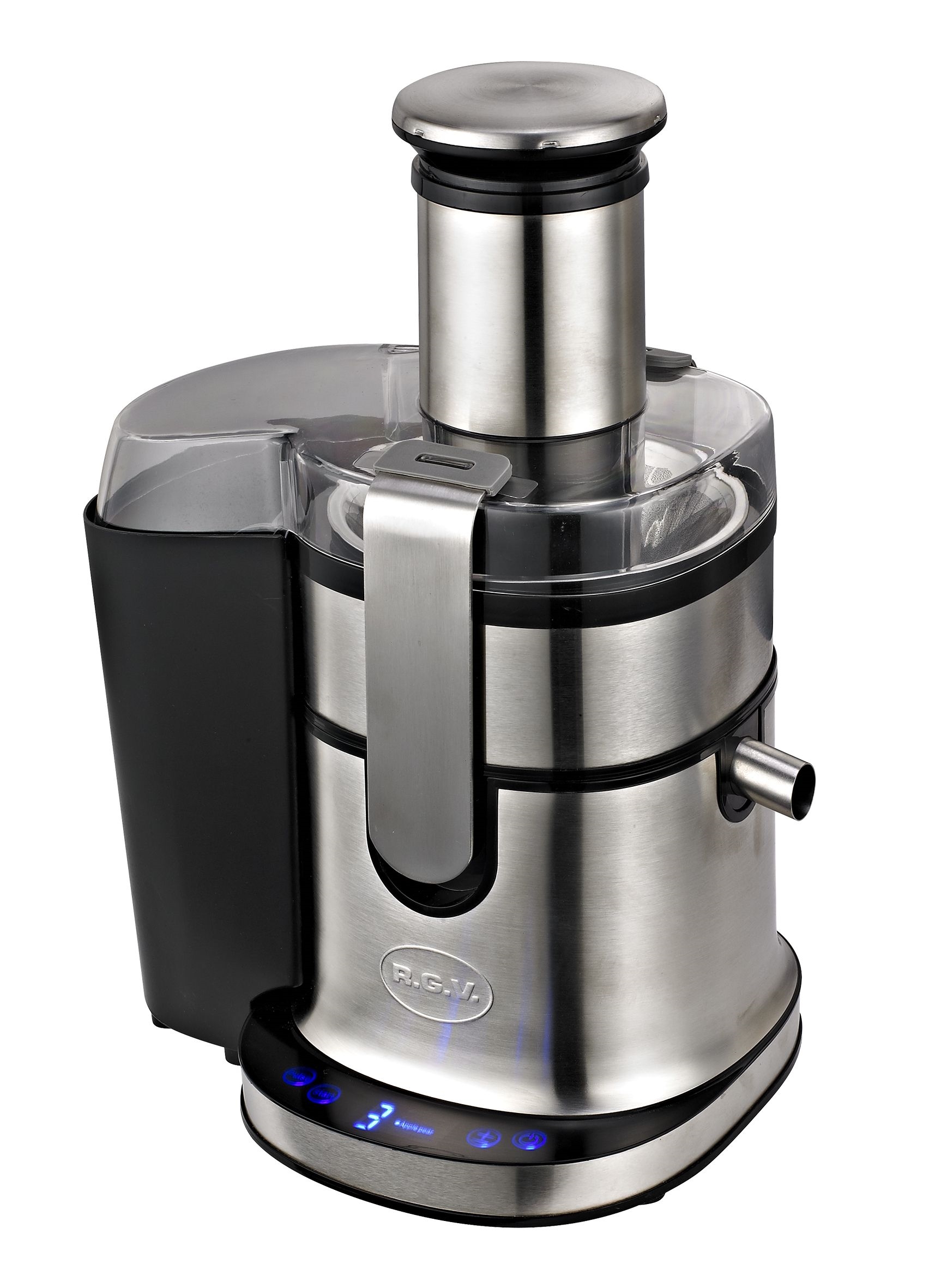 

Соковыжималка центробежная RGV INDUSTRIAL JUICER MC4 800 Вт серебристый, INDUSTRIAL JUICER MC4