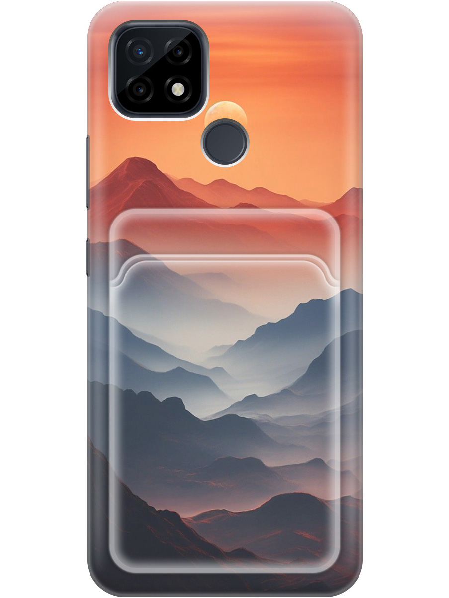 

Силиконовый чехол на Realme C21 с принтом с карманом для карты прозрачный 786311, Прозрачный;оранжевый;черный, 726147510