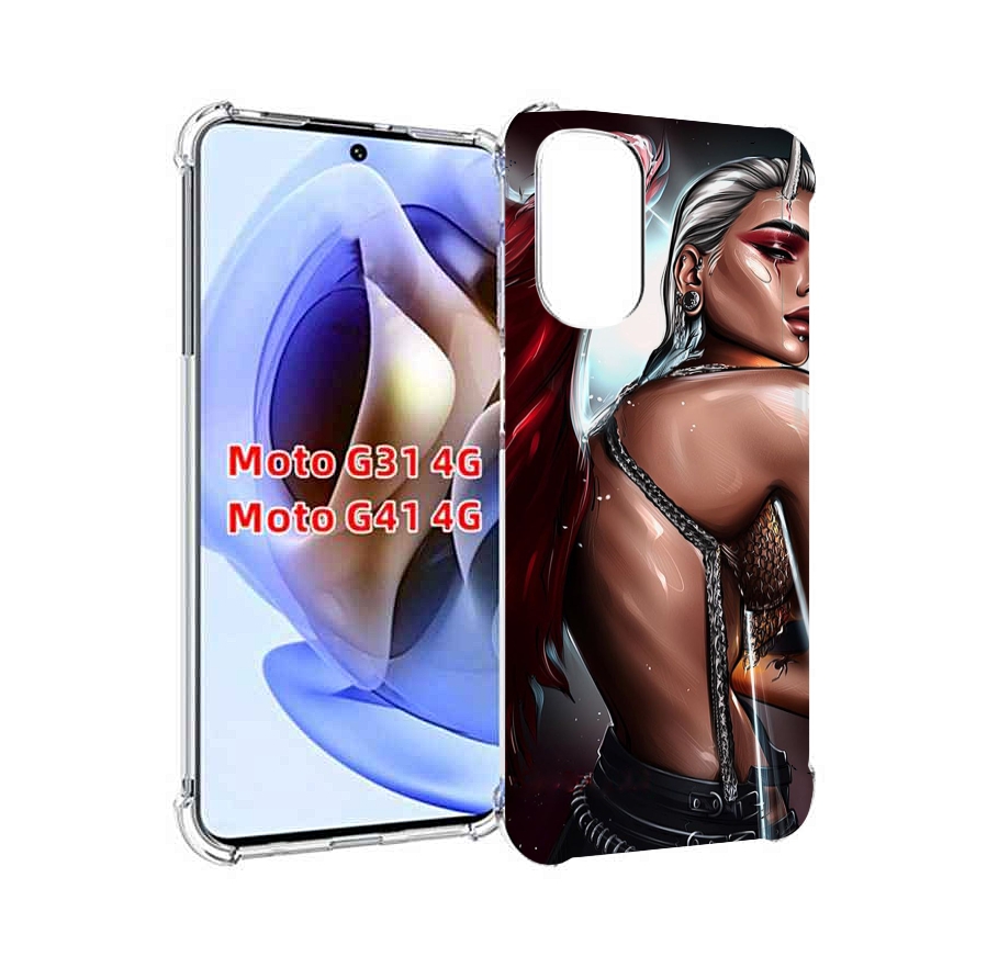 

Чехол MyPads девушка-с-крыльями женский для Motorola Moto G31 4G / G41 4G, Прозрачный, Tocco