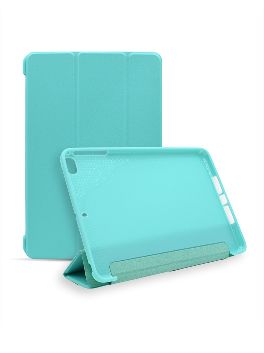 Чехол для планшета iPad mini 1/2/3/4/5 голубой книжка с силиконовой основой