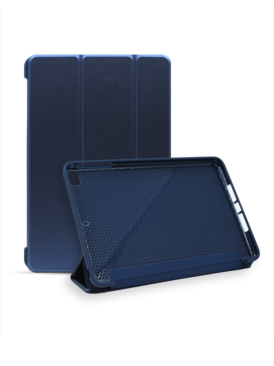 Чехол для планшета iPad mini 1/2/3/4/5 синий книжка с силиконовой основой