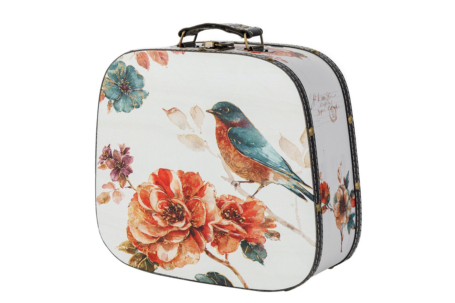 фото Декоративный чемодан для хранения hoff цветущий сад