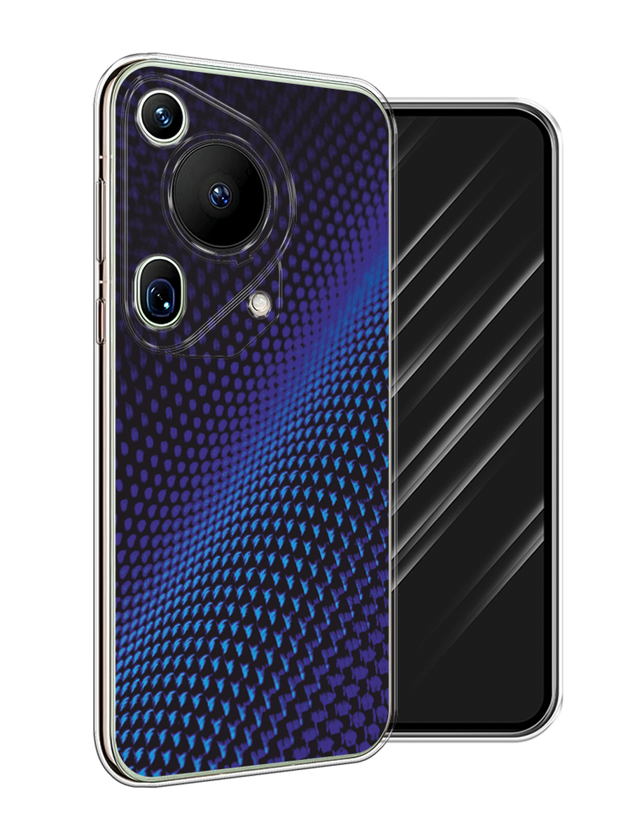 

Чехол Awog на Huawei Pura 70 Ultra "Синий карбон", Черный;синий, 6124550-1