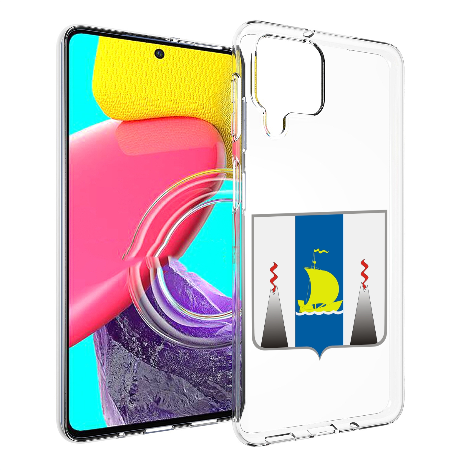 

Чехол MyPads герб-сахалиснкои-области для Samsung Galaxy M53 (SM-M536), Прозрачный, Tocco