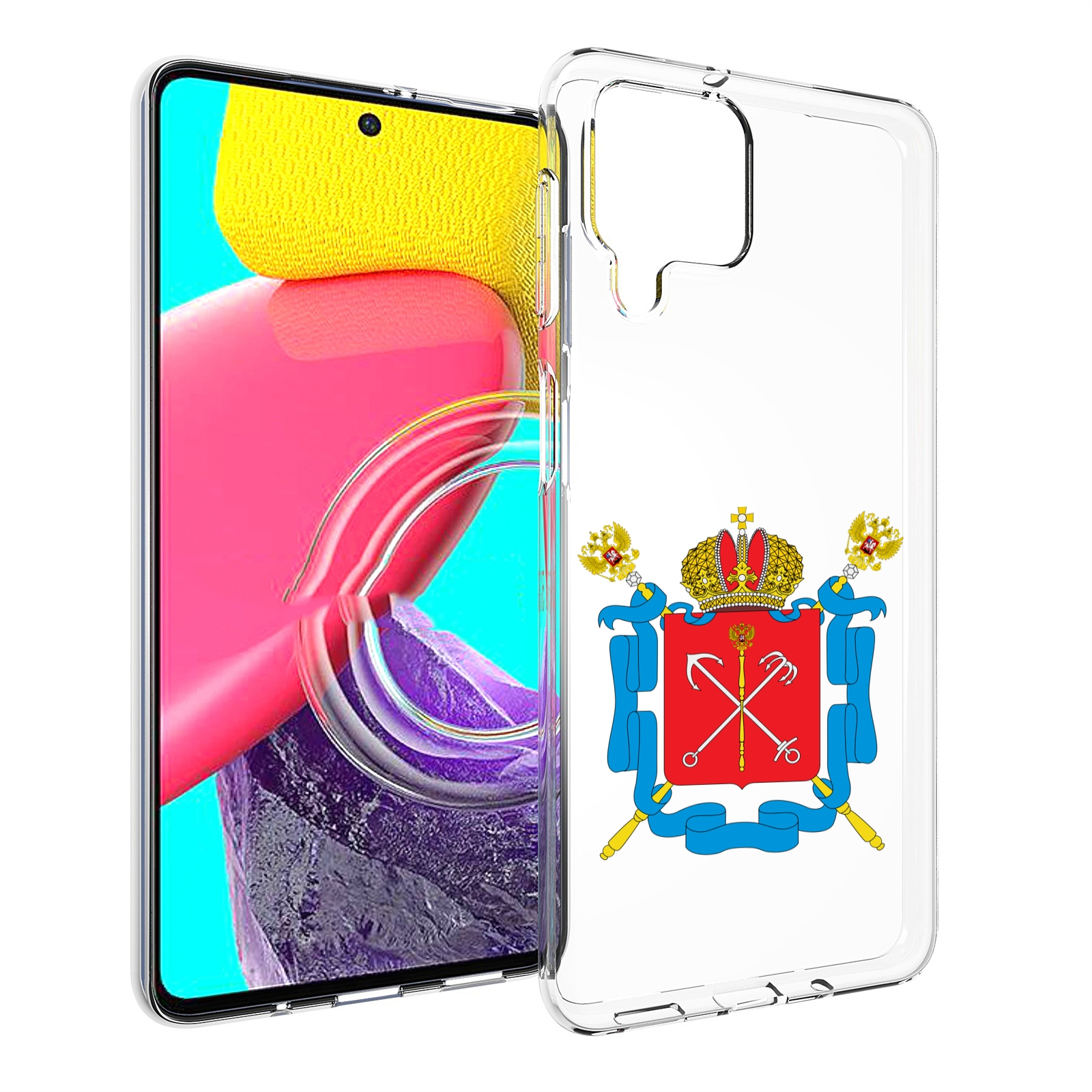 

Чехол MyPads герб-санкт-петербург для Samsung Galaxy M53 (SM-M536), Прозрачный, Tocco