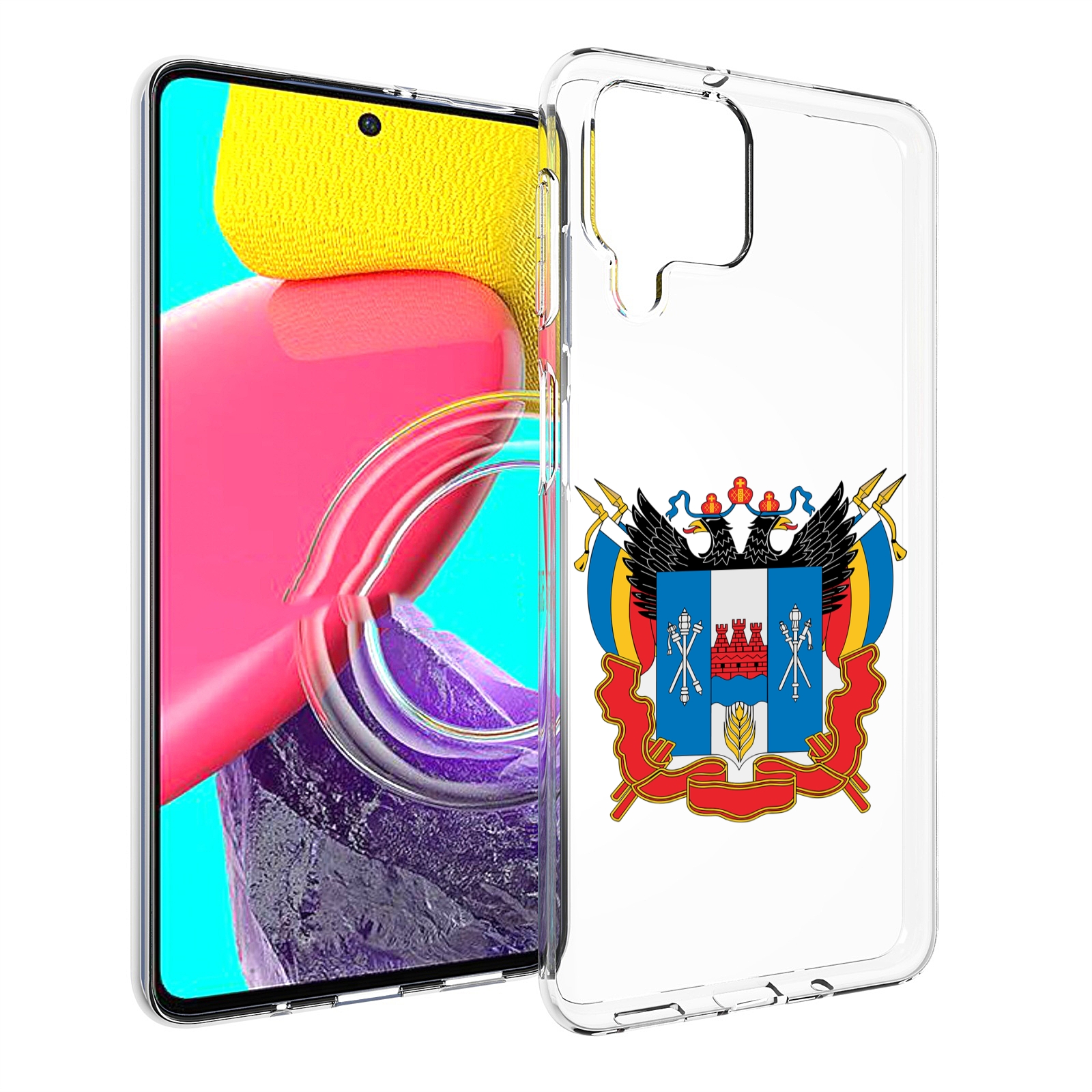 

Чехол MyPads герб-ростовская-область для Samsung Galaxy M53 (SM-M536), Прозрачный, Tocco