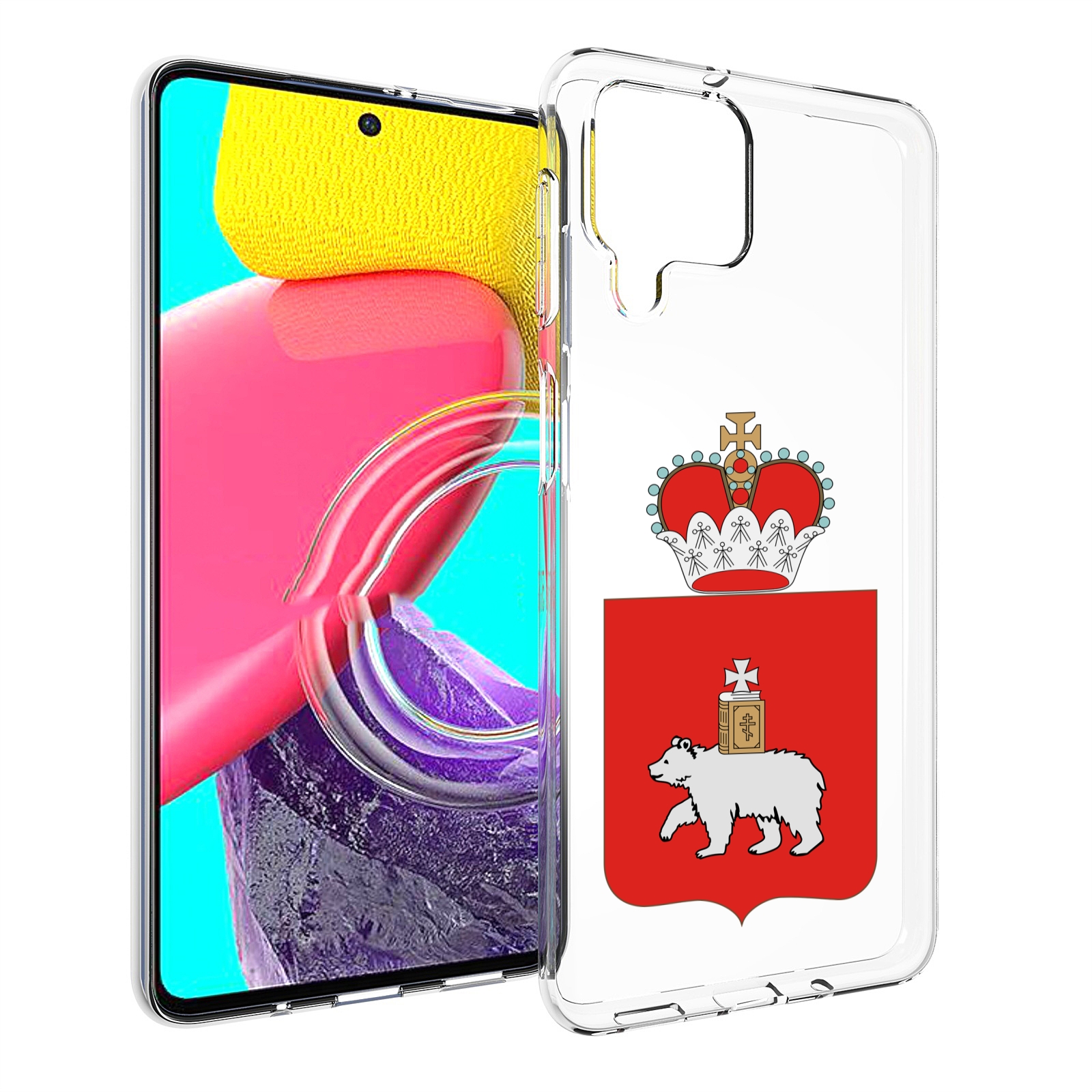 

Чехол MyPads герб-пермскии-краи для Samsung Galaxy M53 (SM-M536), Прозрачный, Tocco