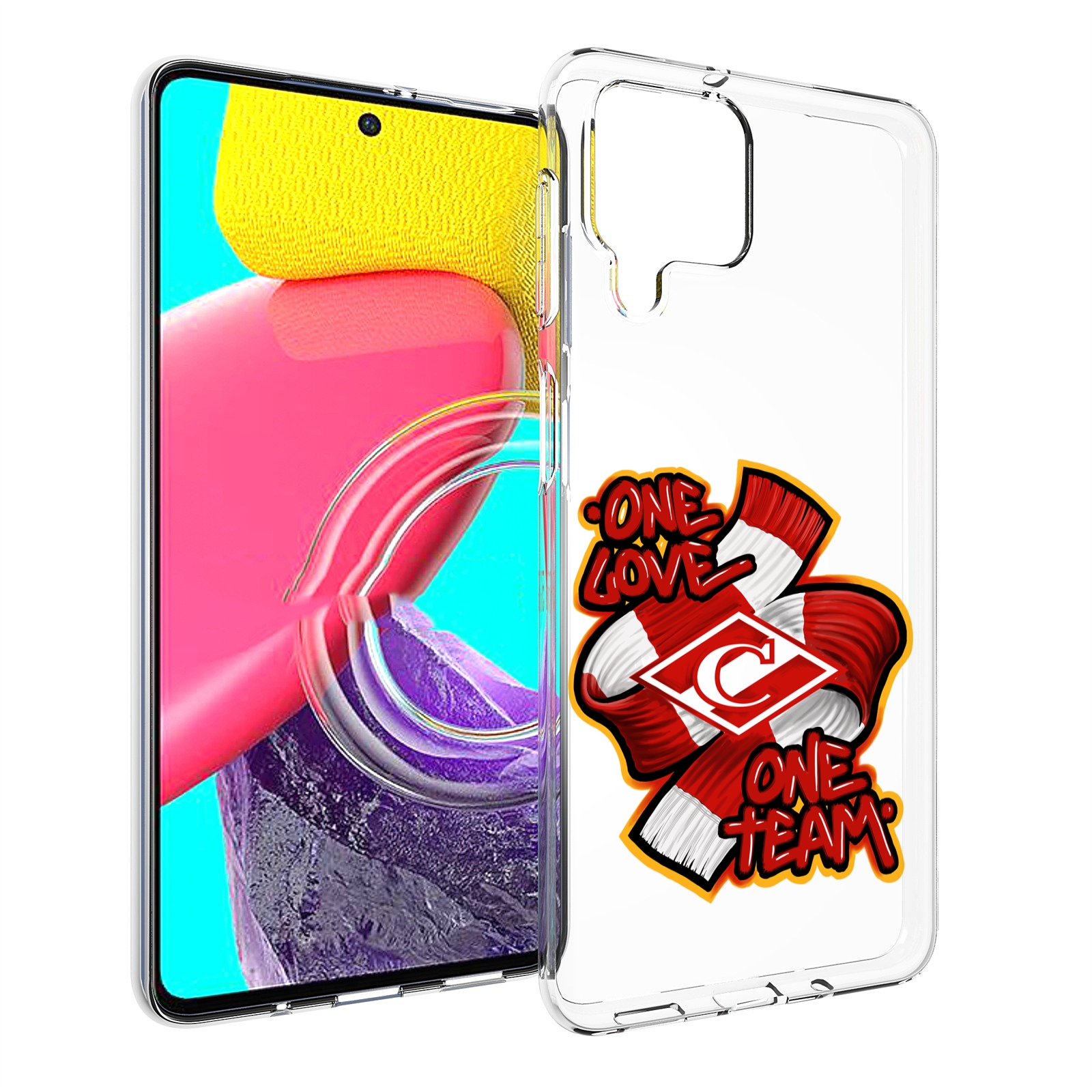 

Чехол MyPads ФК спарак 1 любовь для Samsung Galaxy M53 (SM-M536), Прозрачный, Tocco