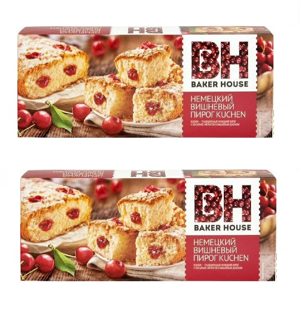 

Пирог Baker House бисквитный Kuchen вишня, 350 г х 2 шт