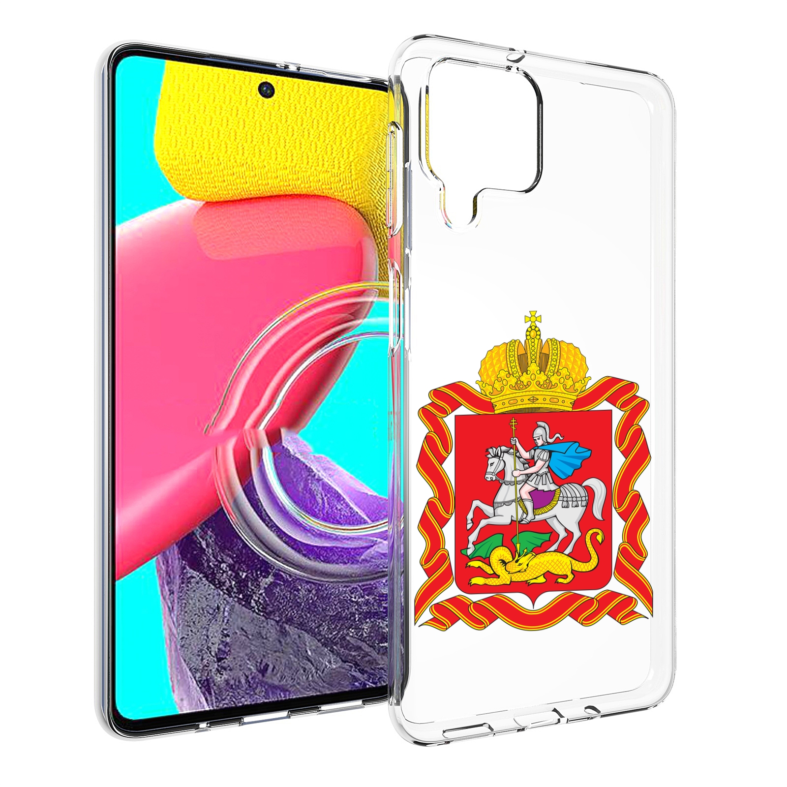 

Чехол MyPads герб-московская-область для Samsung Galaxy M53 (SM-M536), Прозрачный, Tocco