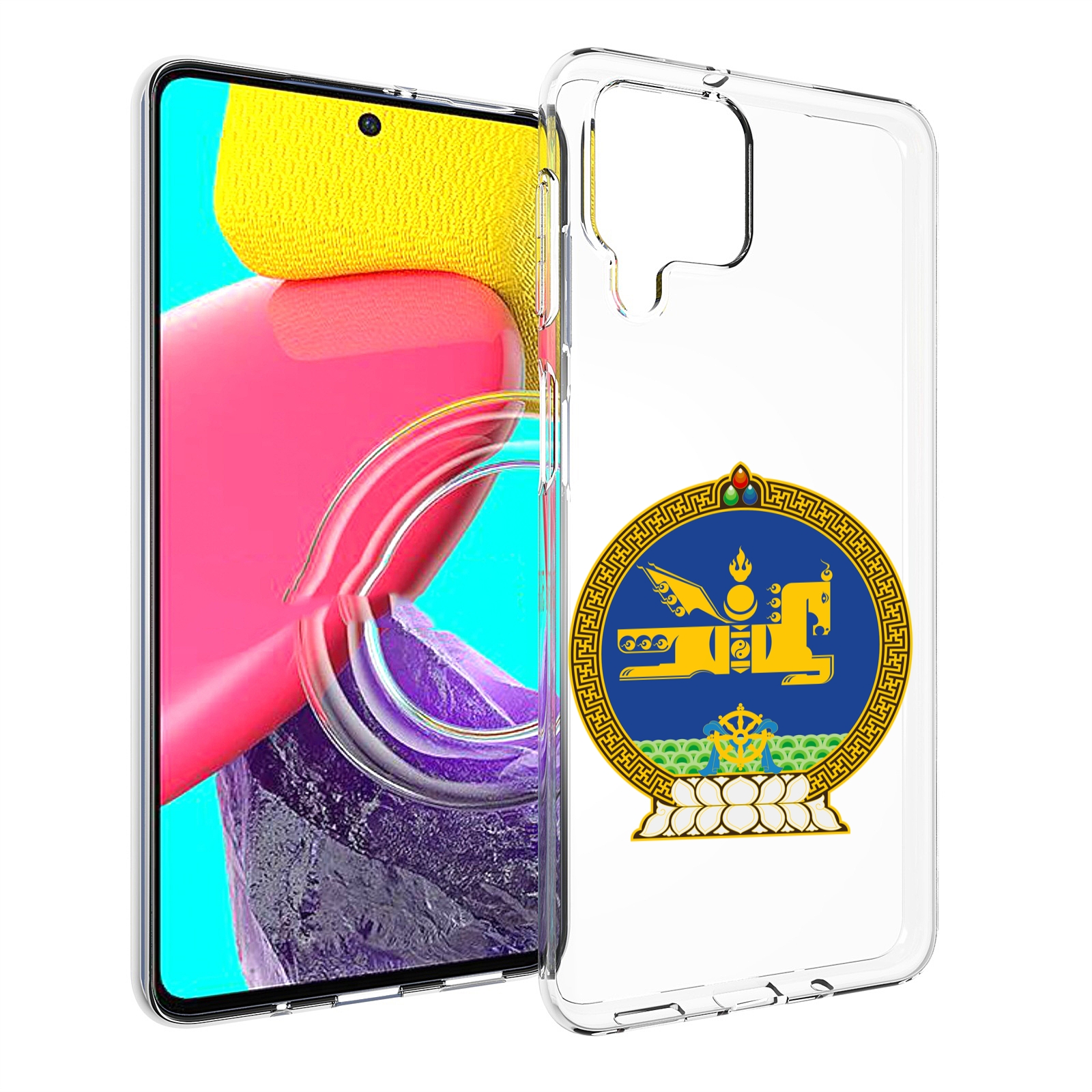 

Чехол MyPads герб-монголия для Samsung Galaxy M53 (SM-M536), Прозрачный, Tocco