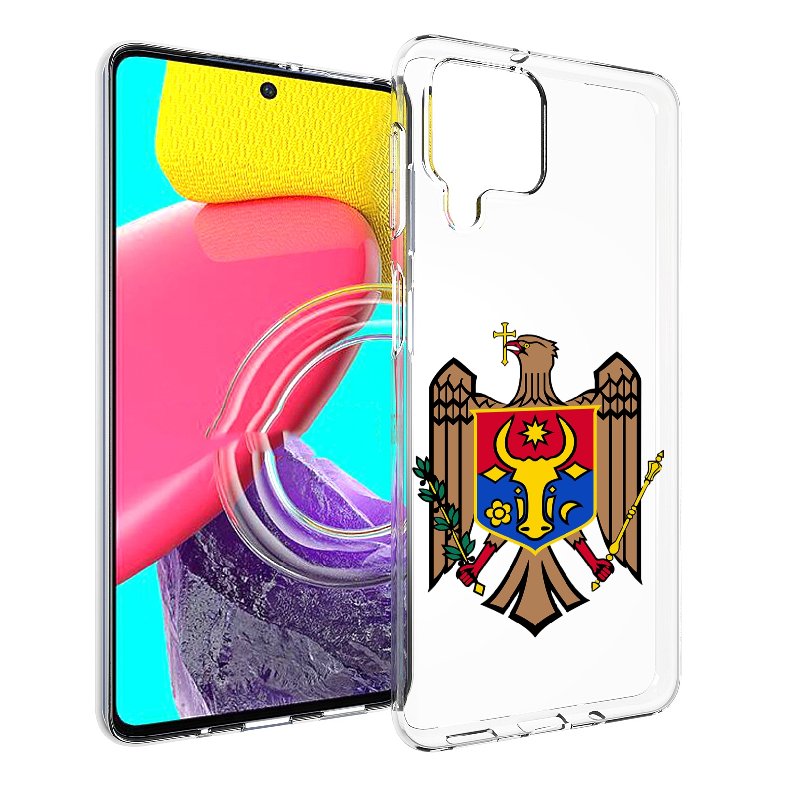 

Чехол MyPads герб-молдовы для Samsung Galaxy M53 (SM-M536), Прозрачный, Tocco