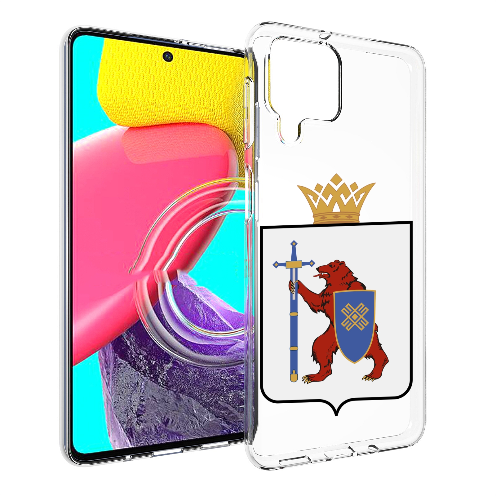 

Чехол MyPads герб-марии-эл-иошкар-ола для Samsung Galaxy M53 (SM-M536), Прозрачный, Tocco