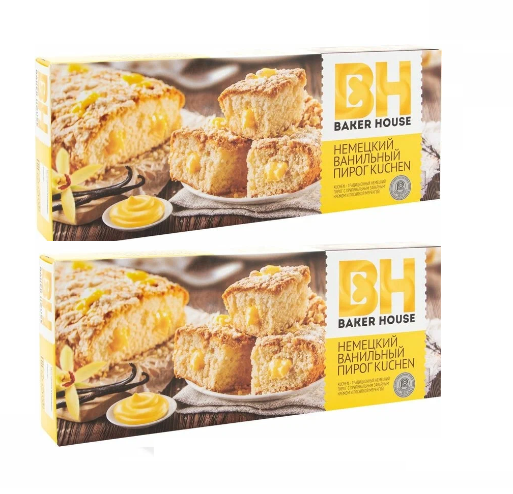 

Пирог Baker House бисквитный KUCHEN Ваниль, 350 г