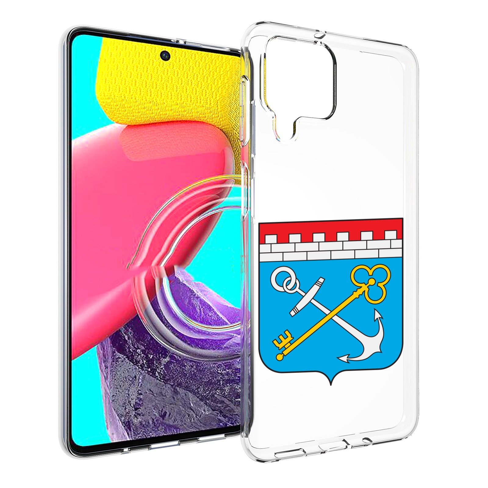 

Чехол MyPads герб-ленинградская-область-питер для Samsung Galaxy M53 (SM-M536), Прозрачный, Tocco