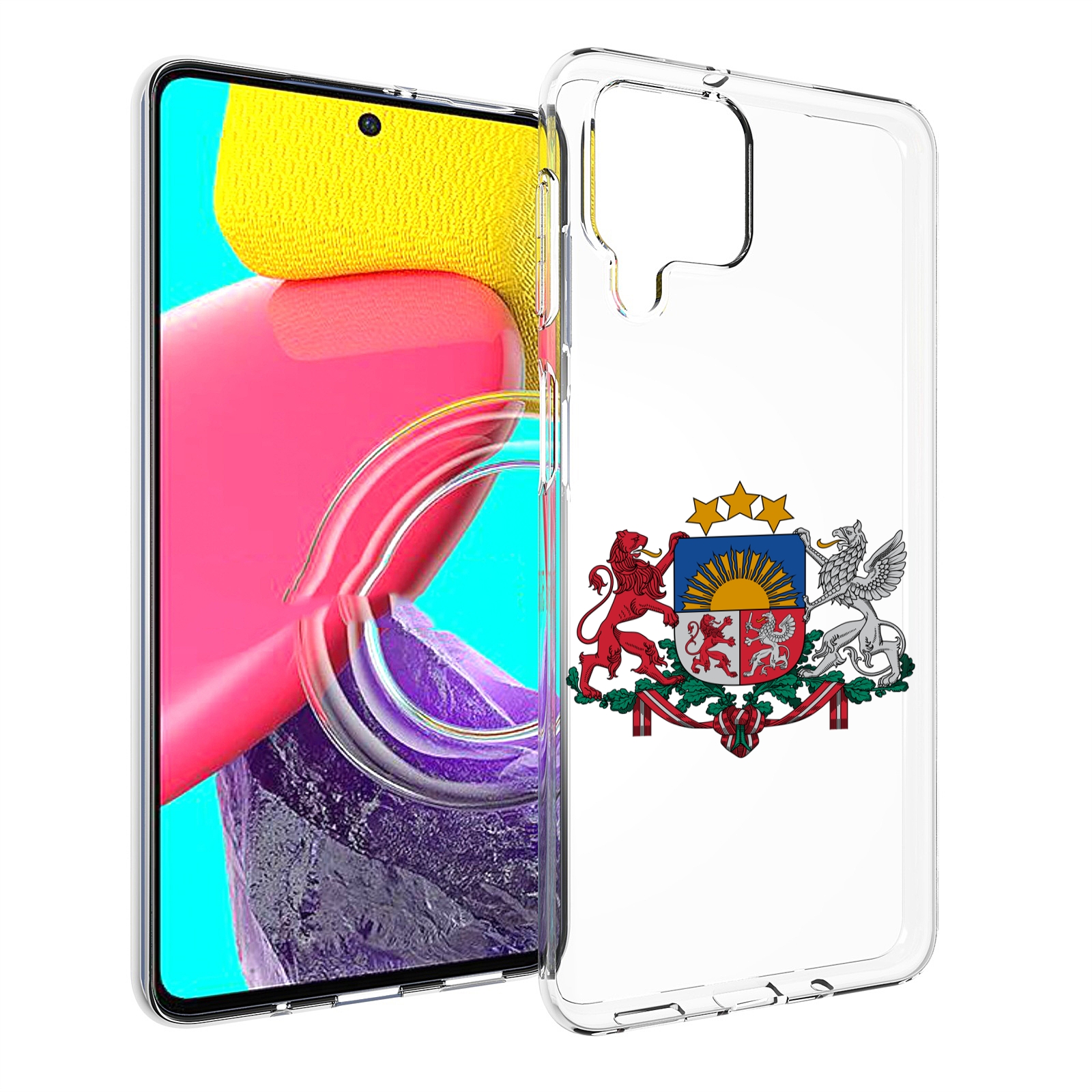 

Чехол MyPads герб-латвии для Samsung Galaxy M53 (SM-M536), Прозрачный, Tocco
