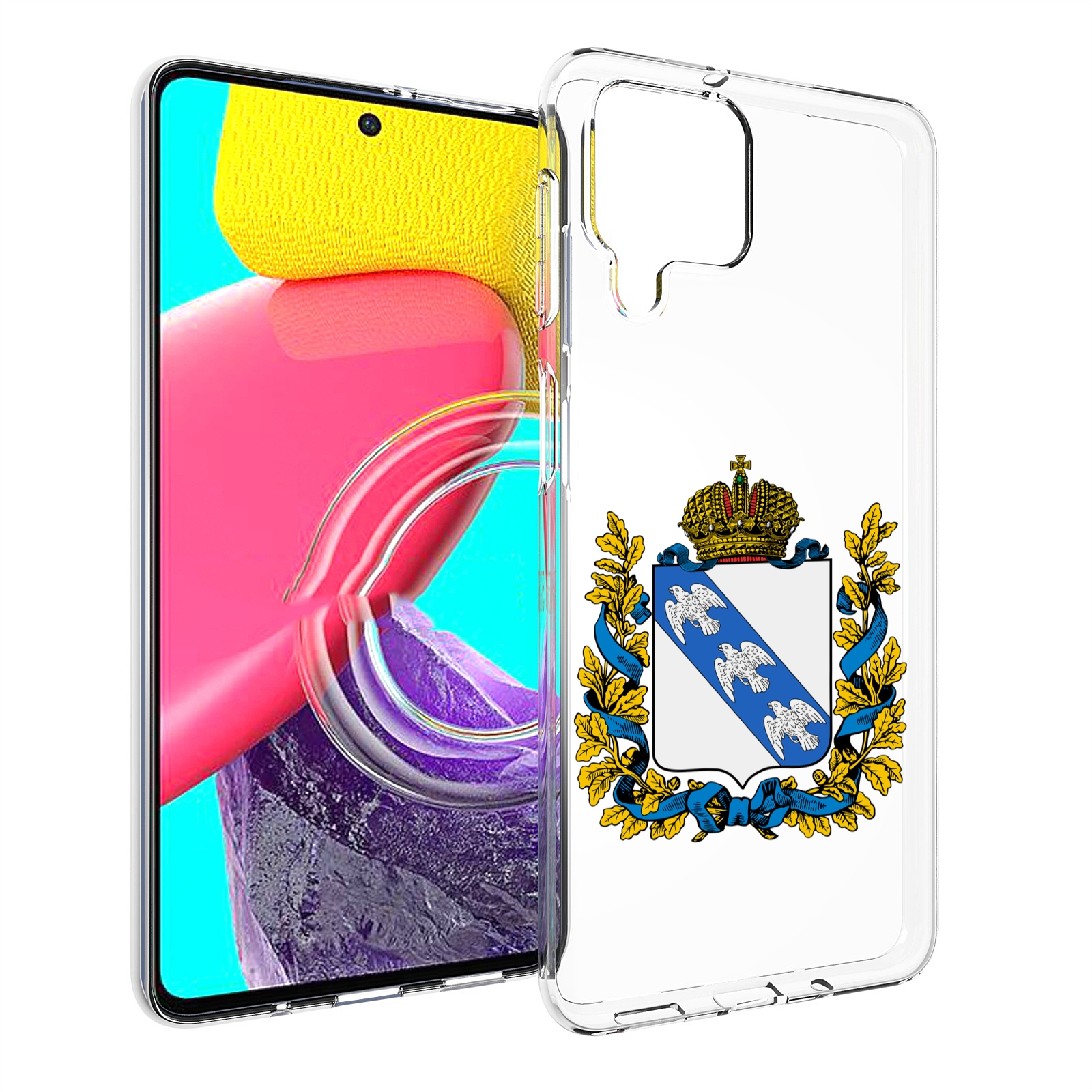 

Чехол MyPads герб-курская-область для Samsung Galaxy M53 (SM-M536), Прозрачный, Tocco