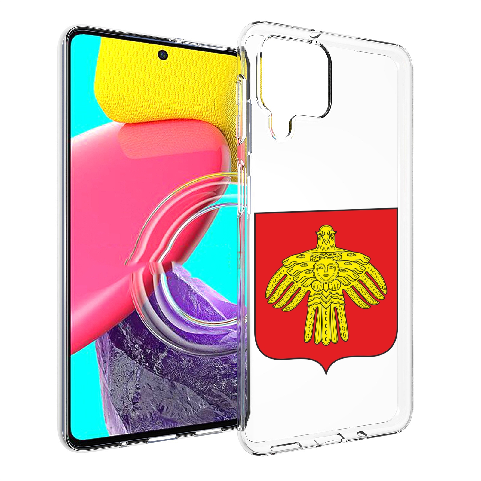 

Чехол MyPads герб-коми-сыктывкар для Samsung Galaxy M53 (SM-M536), Прозрачный, Tocco