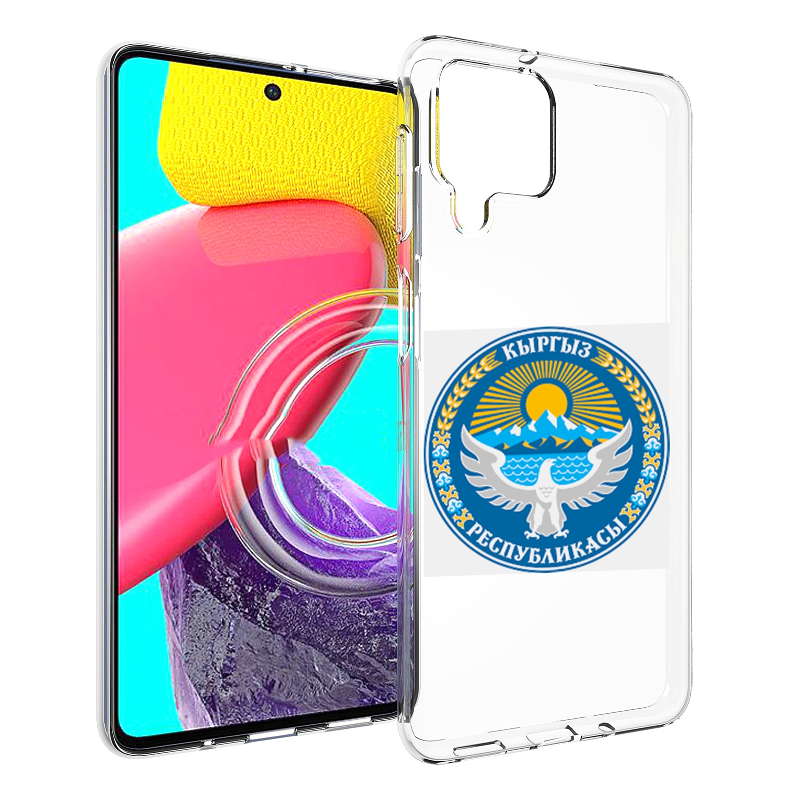 

Чехол MyPads герб-киргизия для Samsung Galaxy M53 (SM-M536), Прозрачный, Tocco