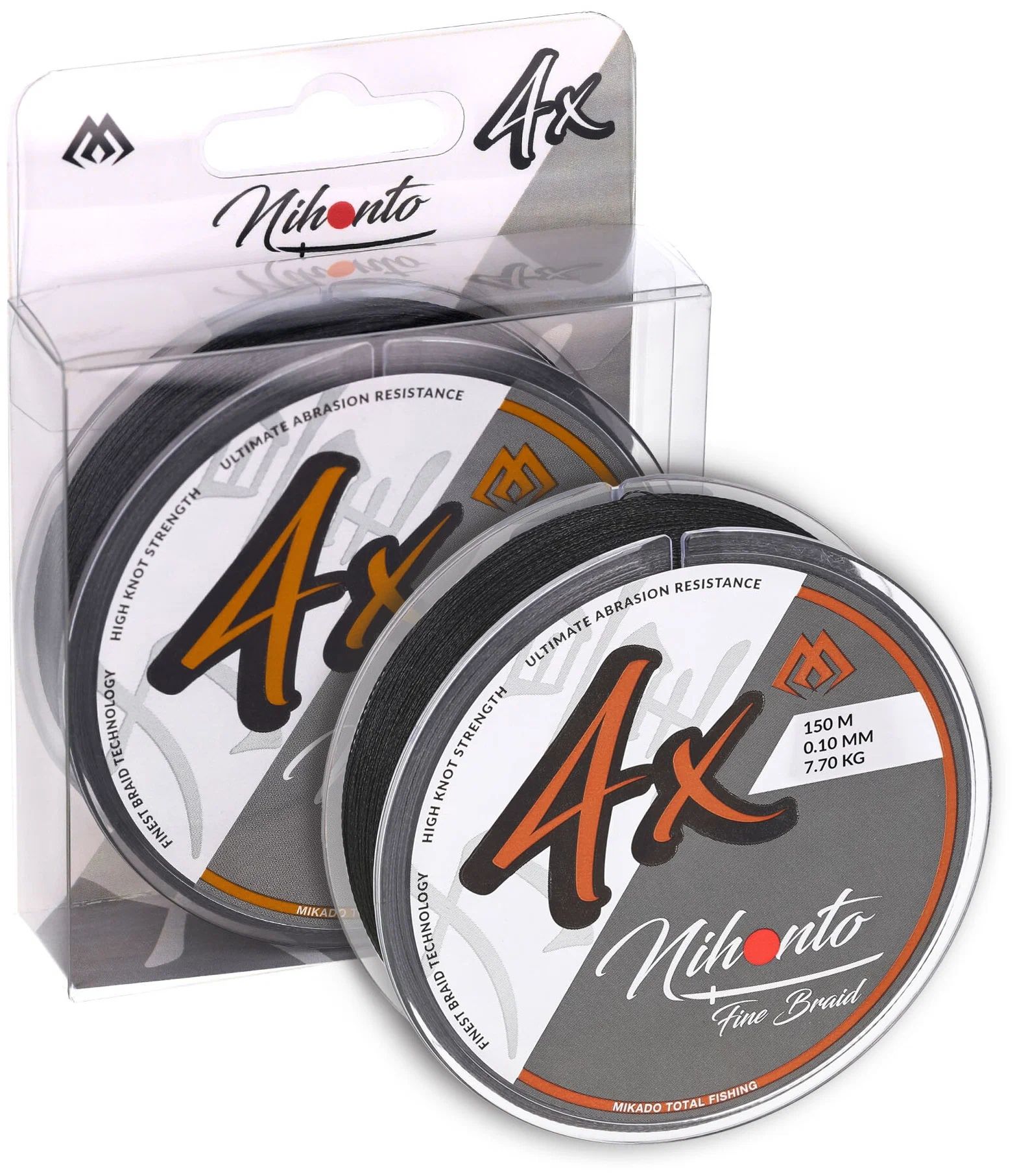 

Плетеный шнур Mikado NIHONTO FINE 0,40 black (150 м) - 34.90 кг., Черный