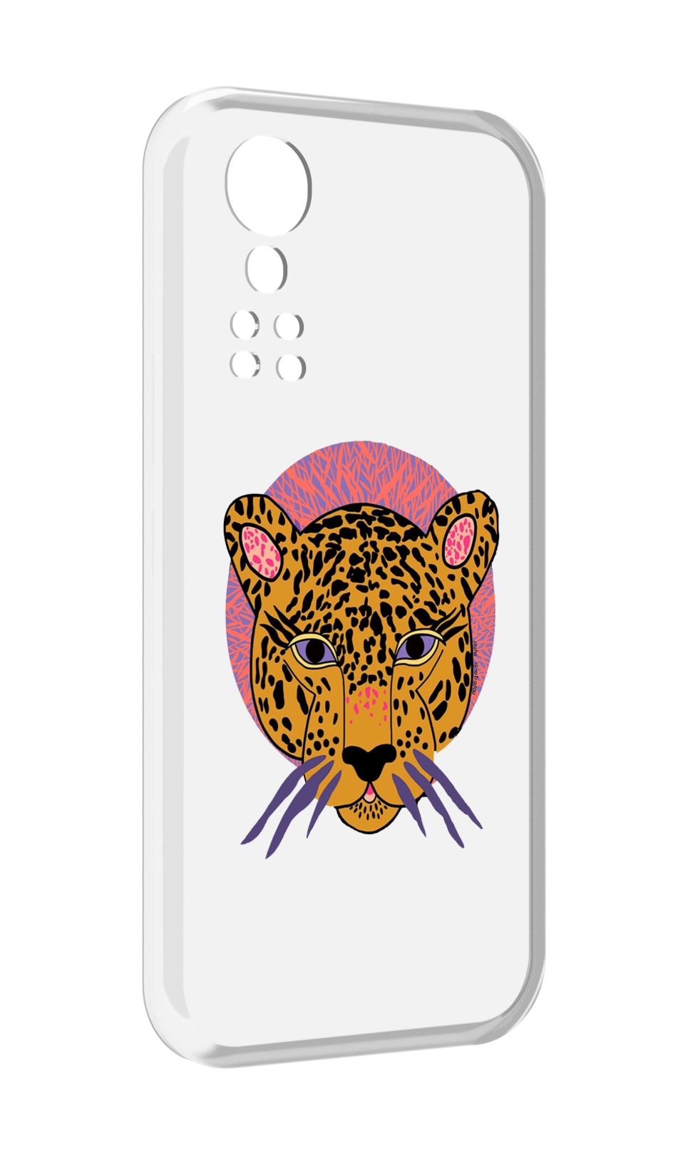 

Чехол MyPads тигр-в-кругу для ZTE Axon 30 5G / Axon 30S, Прозрачный, Tocco