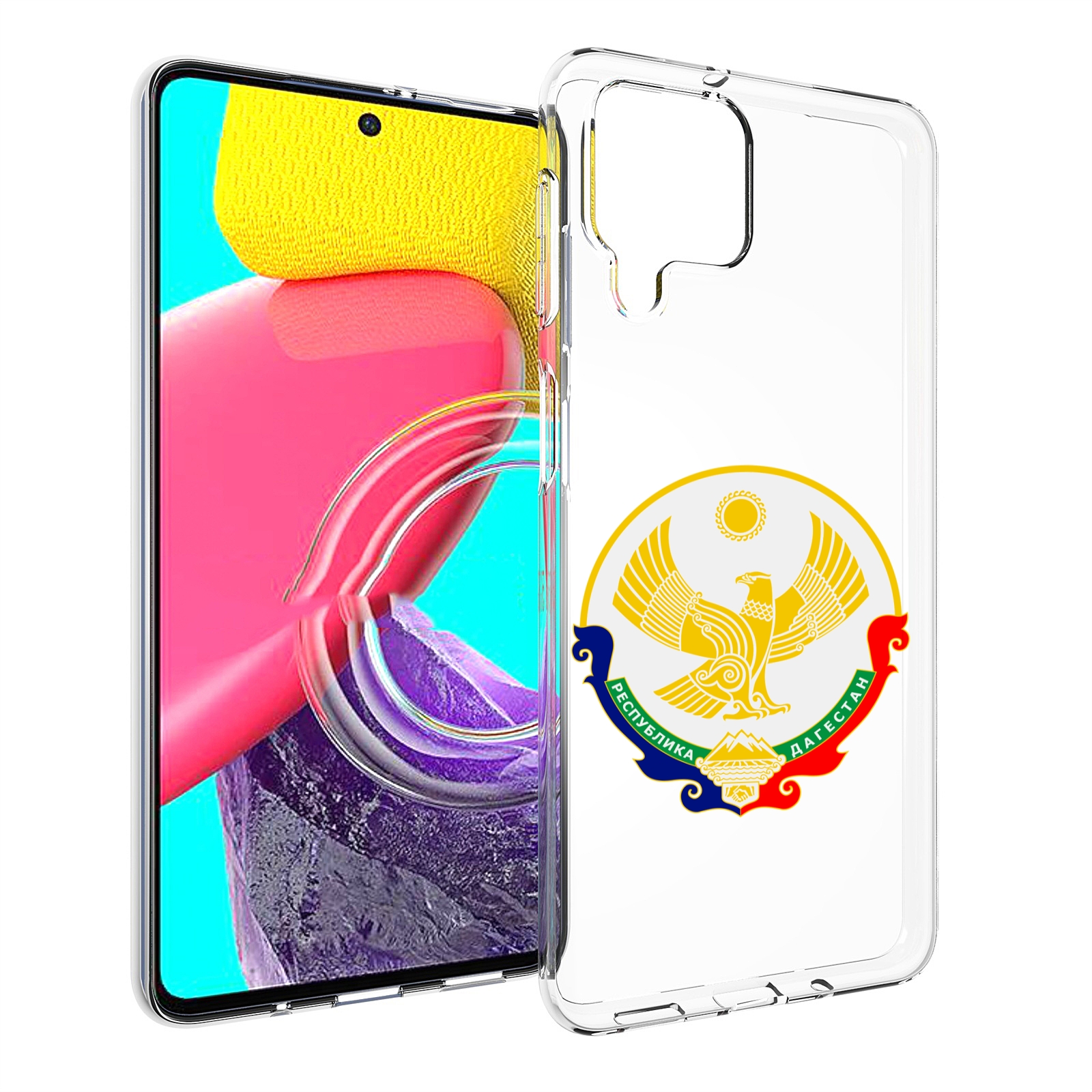 

Чехол MyPads герб-дагестан-махачкала для Samsung Galaxy M53 (SM-M536), Прозрачный, Tocco