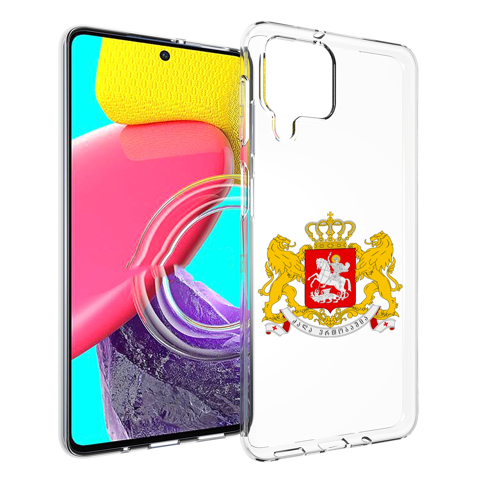 фото Чехол mypads герб-грузии для samsung galaxy m53 (sm-m536)