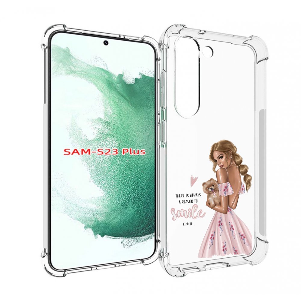 

Чехол MyPads Улыбайся-чаще женский для Samsung Galaxy S23 Plus +, Прозрачный, Tocco