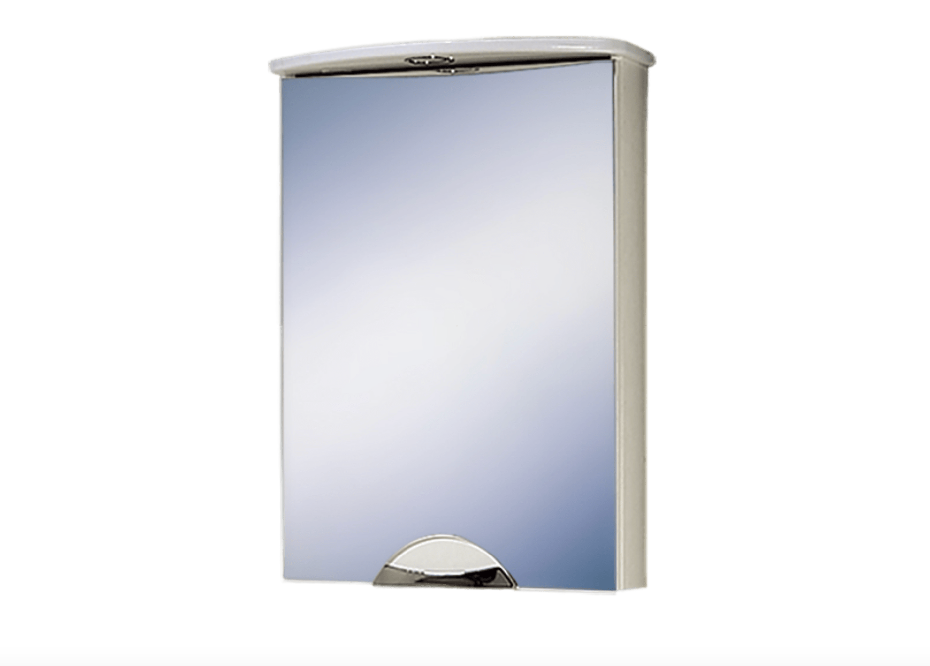 Шкаф зеркальный Акваль Аврора 50 с подсветкой ЕА.04.50.00.L зеркальный шкаф для ванной vigo alessandro угловой