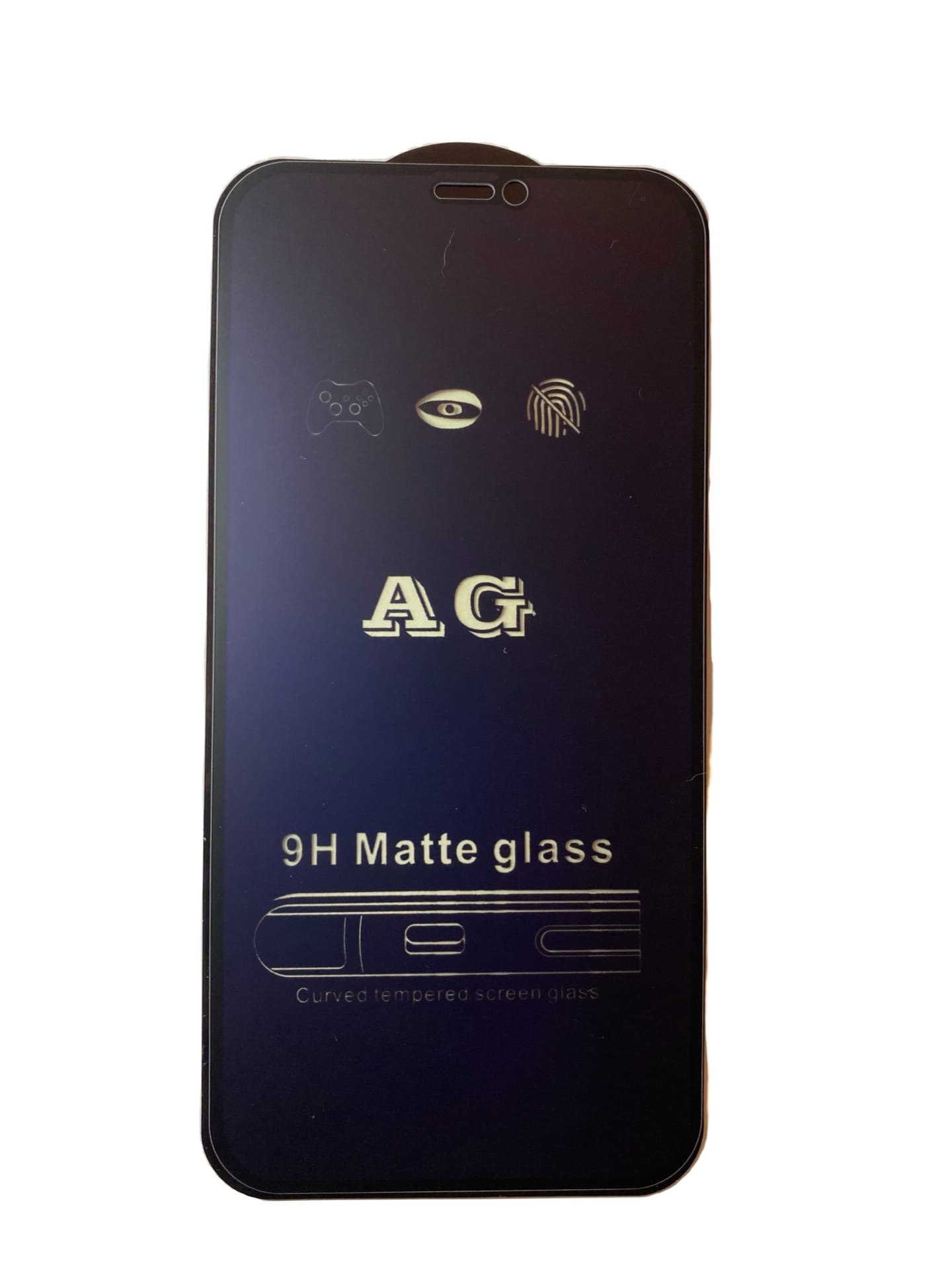 

Защитное стекло на iPhone 12 (6.1)/12 PRO (6.1), Anti-blue ray матовый черный, X-CASE