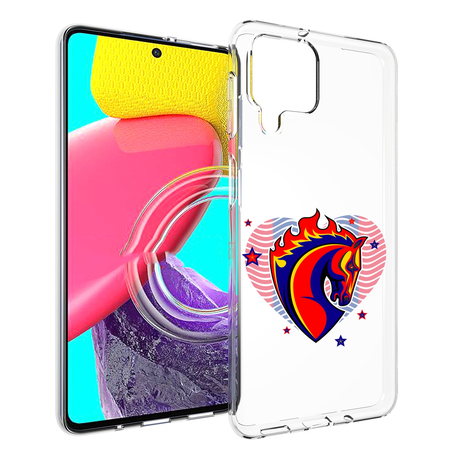 

Чехол MyPads ФК ЦСЛ Лошадь для Samsung Galaxy M53 (SM-M536), Прозрачный, Tocco