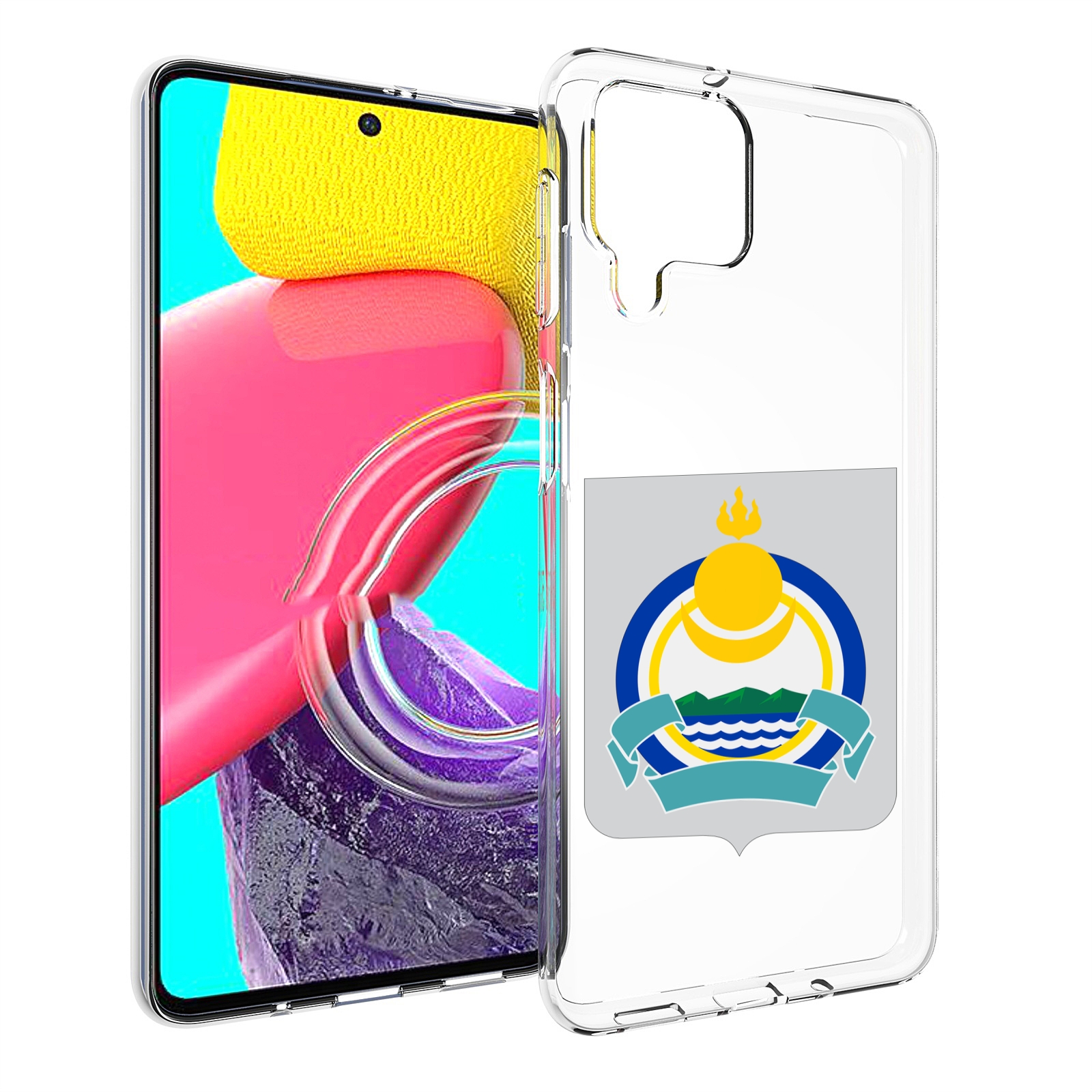 

Чехол MyPads герб-бурятия для Samsung Galaxy M53 (SM-M536), Прозрачный, Tocco