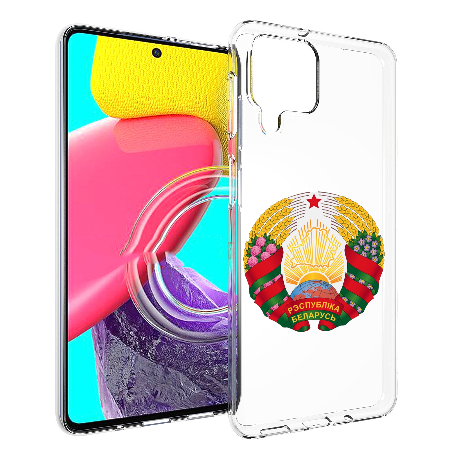 

Чехол MyPads герб-беларуси для Samsung Galaxy M53 (SM-M536), Прозрачный, Tocco