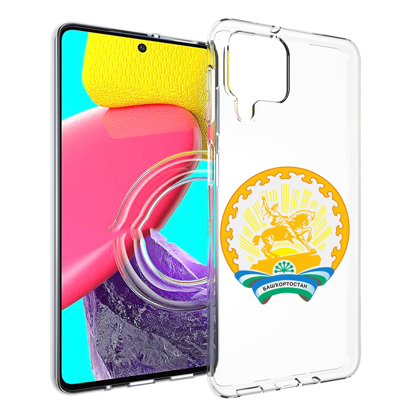 

Чехол MyPads герб-башкортостан-уфа для Samsung Galaxy M53 (SM-M536), Прозрачный, Tocco