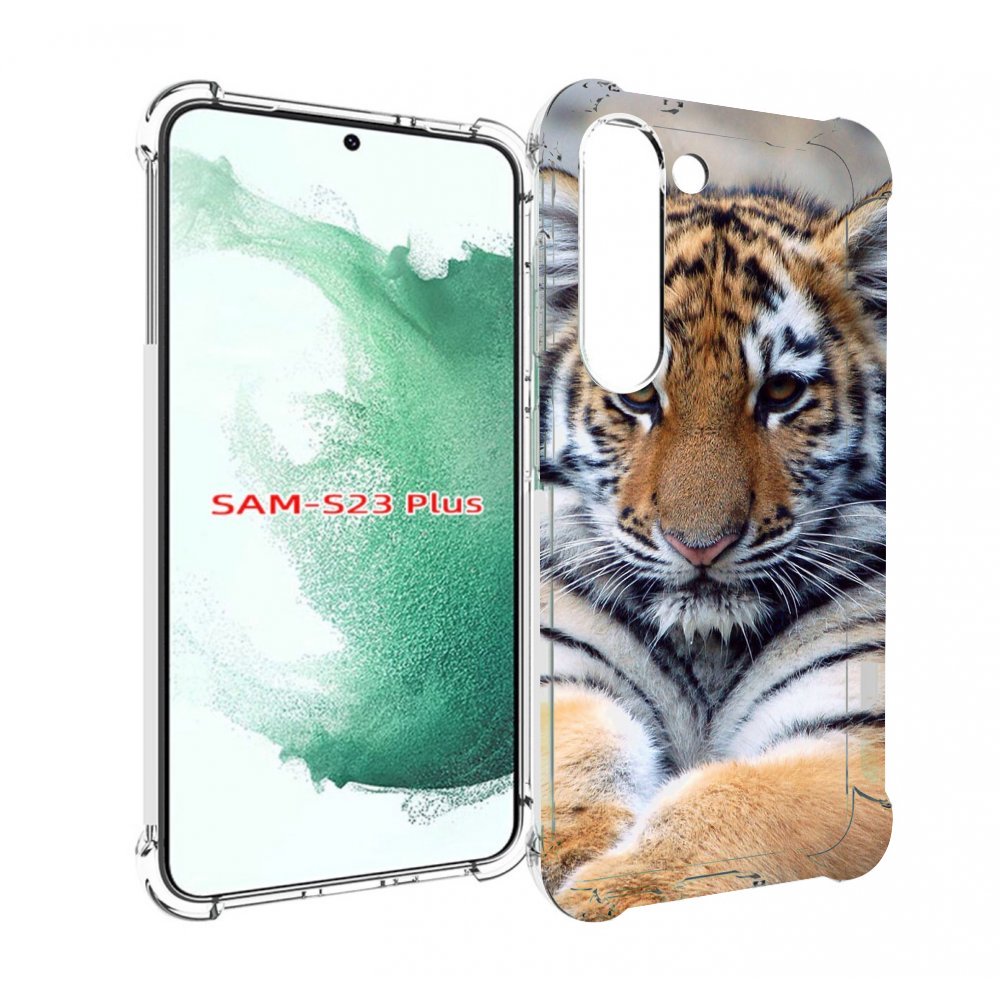 

Чехол MyPads Тигренок для Samsung Galaxy S23 Plus +, Прозрачный, Tocco