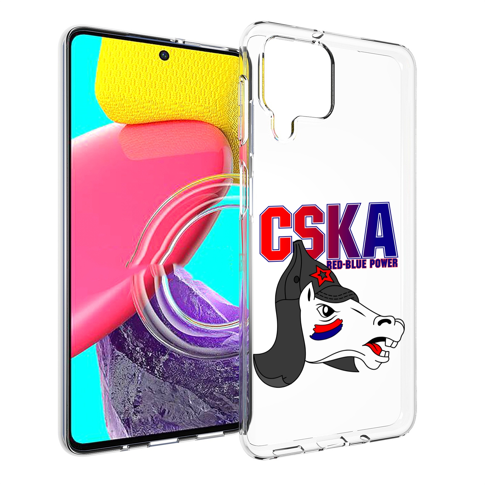 

Чехол MyPads ФК ЦСК лошадка россия для Samsung Galaxy M53 (SM-M536), Прозрачный, Tocco