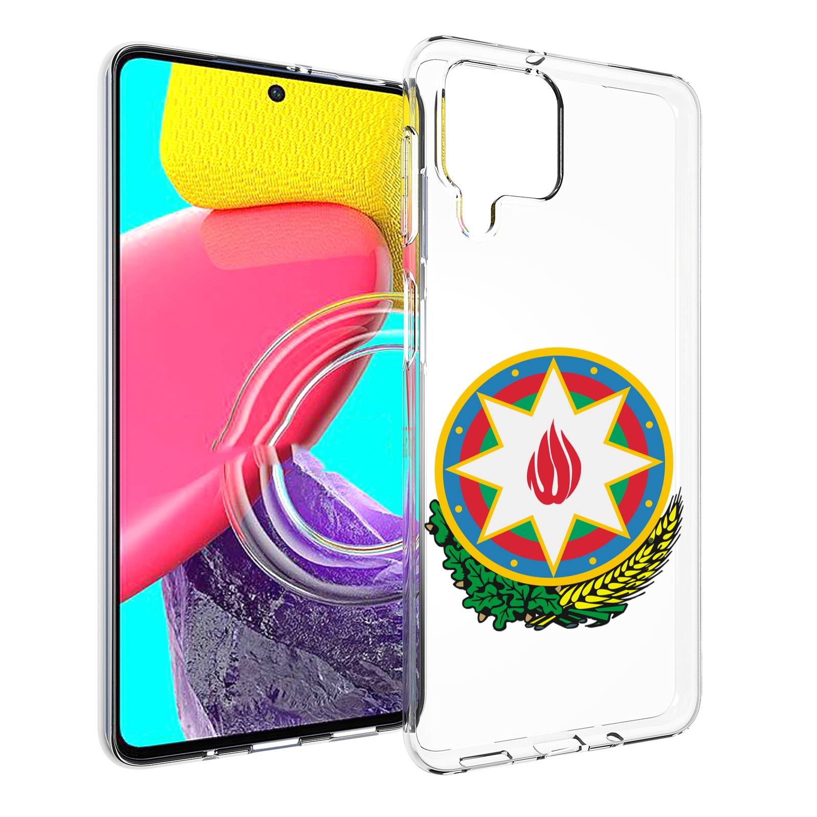

Чехол MyPads герб-азербаиджан-2 для Samsung Galaxy M53 (SM-M536), Прозрачный, Tocco