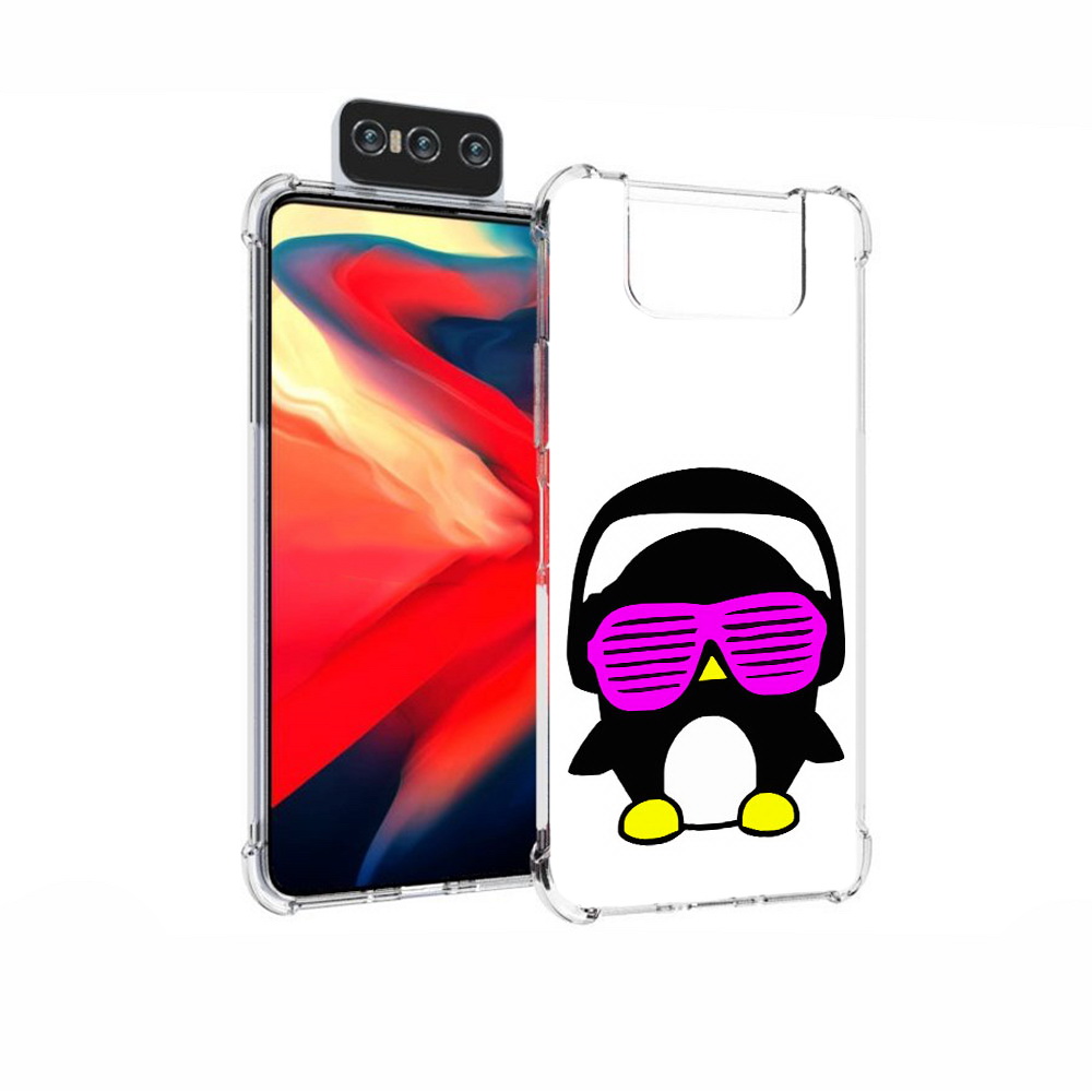 

Чехол MyPads Tocco для Asus Zenfone 7 (ZS670KS) пингвин, Прозрачный, Tocco