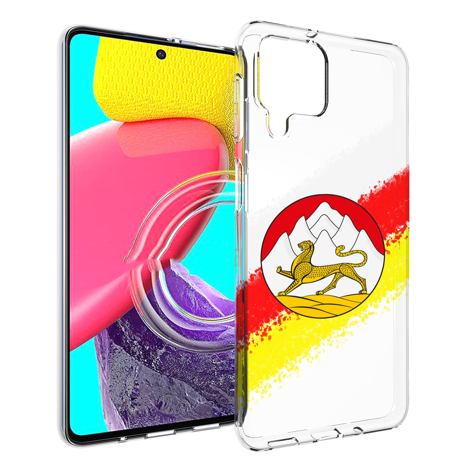 

Чехол MyPads герб флаг южная осетия для Samsung Galaxy M53 (SM-M536), Прозрачный, Tocco